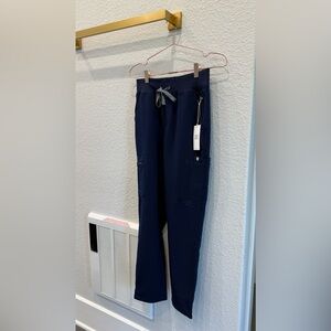 Figs High Waisted Skinny Scrub Pants in Navy NWT